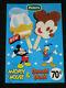Large 1990 Peters Mickey Mouse & Donald Duck Ice Cream Advertising Sign Disney