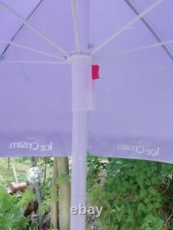Large 6ft Cadburys Ice Cream Advertising Garden Table Umbrella Parasol Shade