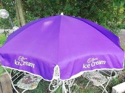 Large 6ft Cadburys Ice Cream Advertising Garden Table Umbrella Parasol Shade