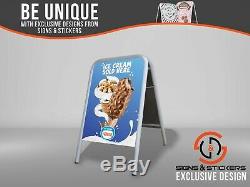 Large A Board Pavement Sign'Ice Cream' Outdoor Advertising Display