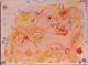 Large Abstract Painting on Canvas Vanilla Ice Cream, Signed Serg Graff, COA