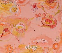 Large Abstract Painting on Canvas Vanilla Ice Cream by Serg Graff, with COA