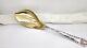 Large Antique Tiffany Wave Edge Gilt Sterling Silver Ice Cream Server, 11.5