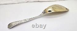 Large Antique Tiffany Wave Edge Gilt Sterling Silver Ice Cream Server, 11.5