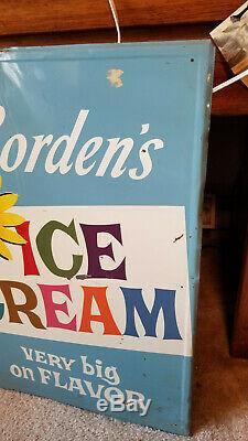 Large Borden's Elsie The Cow Ice Cream large metal sign