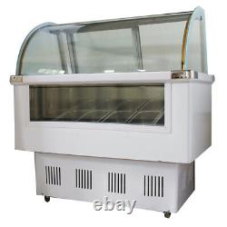 Large Capacity Commercial Refrigerated 12 PAN Ice Cream Showcase 110V Freezer