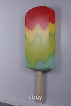 Large Hanging Rainbow Melt Ice Cream Popsicle Pop Art Over Sized Statue