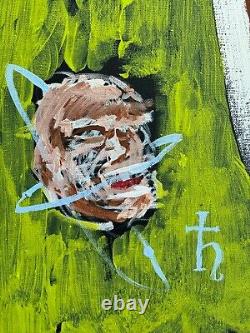 Large Huge Abstract Painting Ice Cream Monster Soho Ny Basquiat Style 7 Ft Tall
