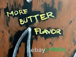 Large Huge Abstract Painting Ice Cream Monster Soho Ny Basquiat Style 7 Ft Tall