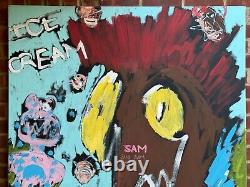 Large Huge Abstract Painting Ice Cream Monster Soho Ny Basquiat Style 7 Ft Tall