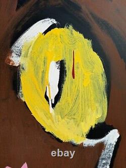 Large Huge Abstract Painting Ice Cream Monster Soho Ny Basquiat Style 7 Ft Tall