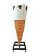 Large Ice Cream Cone With Almonds Over Sized Statue Restaurant Display Prop
