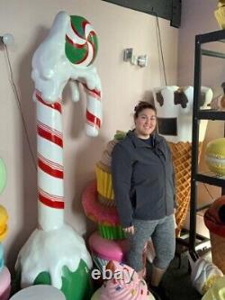 Large Ice Cream Cone With Almonds Over Sized Statue Restaurant Display Prop