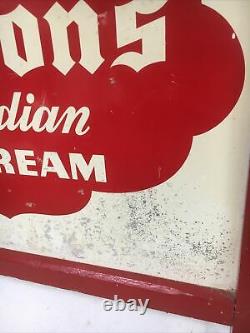 Large Metal Vintage Neilsons Ice Cream Sign 67x77cm
