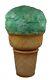 Large Mint Scoop Ice Cream Cone Standing Display Resin Statue
