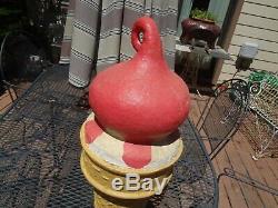 Large Old Paper Mache Eat-it-al Ice Cream Cone. Rare Red. Buy It Now