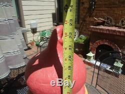 Large Old Paper Mache Eat-it-al Ice Cream Cone. Rare Red. Buy It Now