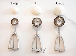 Large Scoop Ice Cream, Cookie Dough & Cupcake Scooper 3 Tablespoon 1.5 Ounce