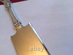 Large Sterling Kings Pattern Ice Cream Knife with Gilt Blade no monogram