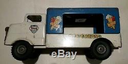 Large Triang Tin Metal Ice Cream Van Truck Model Toy Collectors Antique