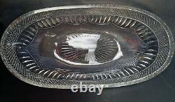 Large Vintage Signed Rare LIBBEY RADIANT PATTERN GLASS ICE CREAM BOWL c. 1920