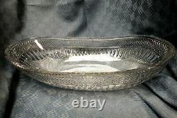 Large Vintage Signed Rare LIBBEY RADIANT PATTERN GLASS ICE CREAM BOWL c. 1920