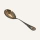 Late 19th Century Bright-Cut Large Sterling Silver Ice Cream Spoon With Gold Was