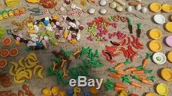 Lego Large Lot Food, Bananas, Apples, Pretzels, Hotdogs, Turkey, Bread, Ice Cream+++