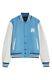 Lettermen ice-cream static Varsity Jacket with wool front and leather sleeves