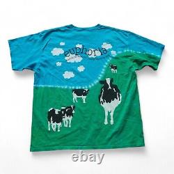 Liquid Blue Ben & Jerry Vintage 90s Y2K Ice Cream T-Shirt Men's Extra Large (XL)