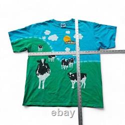 Liquid Blue Ben & Jerry Vintage 90s Y2K Ice Cream T-Shirt Men's Extra Large (XL)