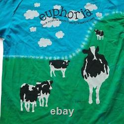 Liquid Blue Ben & Jerry Vintage 90s Y2K Ice Cream T-Shirt Men's Extra Large (XL)
