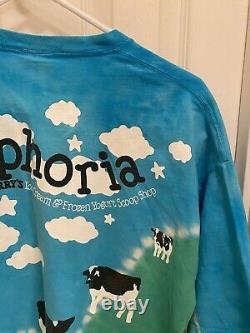 Liquid Blue Vtg Ben and Jerry's Euphoria XL Tie Dye T-shirt Woody Jackson AOP