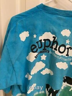Liquid Blue Vtg Ben and Jerry's Euphoria XL Tie Dye T-shirt Woody Jackson AOP