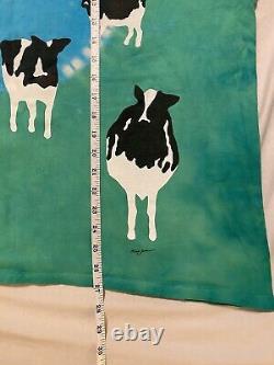 Liquid Blue Vtg Ben and Jerry's Euphoria XL Tie Dye T-shirt Woody Jackson AOP