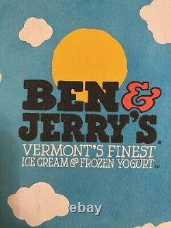 Liquid Blue Vtg Ben and Jerry's Euphoria XL Tie Dye T-shirt Woody Jackson AOP