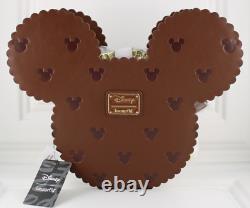 Loungefly Disney Mickey Mouse Ice Cream Sandwich Womens Crossbody Purse Bag New