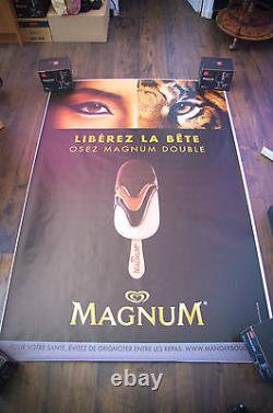 MAGNUM ICE CREAM 4x6 ft Bus Shelter Original Food Advertising Poster 2016