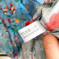 Maison Common Silk Whimsical Sleeveless Blouse Size 42 L Ice Cream Novelty Print