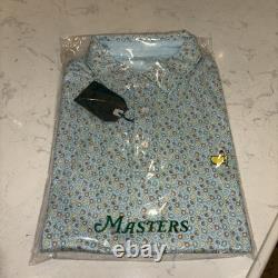 Masters Polo 2025 GNOME PRINT Peach Ice Cream Sandwich Masters Tech NWT Large