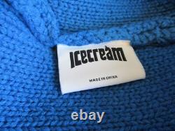 Men's Ice Cream Blue Varsity Cardigan Letterman Size XL Awesome Condition