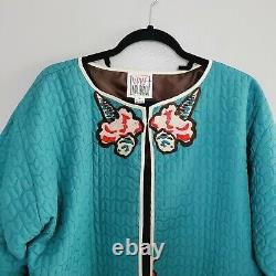 Michael Vollbracht Very Vollbracht Ice Cream RARE Quilted Kimono Women's Size L