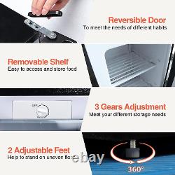 Mini Freezers Upright 3.6 Cubic Feet Freestanding Upright Freezers with Reversib