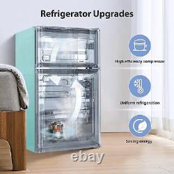 Mini Fridge with Freezer, 3.2 Cu. Ft, Adjustable Temperature