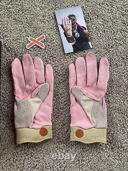 NEW Absolutely Ridiculous Batting Gloves Adult L Strawberry Ice Cream Jazz RARE
