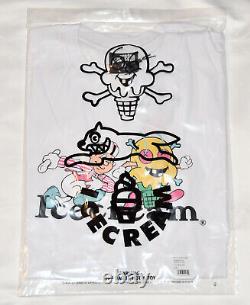 NEW! Ice Cream Chase Shirt (White) Large L Fast Shipping! (Yellow Pink Green)