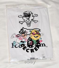 NEW! Ice Cream Chase Shirt (White) Large L Fast Shipping! (Yellow Pink Green)