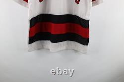 NOS Vintage 90s Mens XL Chicago Bulls Basketball Spell Out Hockey Jersey White