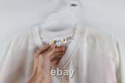 NOS Vintage 90s Mens XL Chicago Bulls Basketball Spell Out Hockey Jersey White