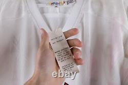 NOS Vintage 90s Mens XL Chicago Bulls Basketball Spell Out Hockey Jersey White